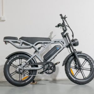 TWS V20 PRO 3.0 – E-Fatbike incl. Alarm+Stepjes+Achterzitje+Voorrek – Nardo Grijs