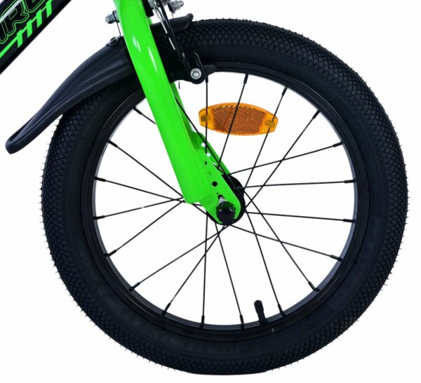 Volare Sportivo Kinderfiets – Jongens – 16 inch – Groen Zwart – Twee Handremmen