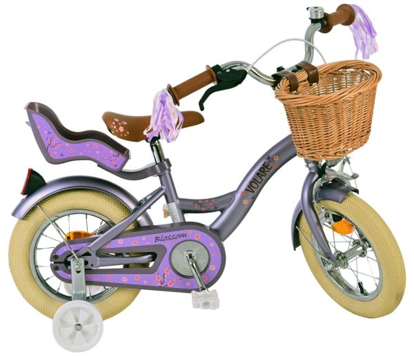 Volare Blossom Kinderfiets – Meisjes – 12 inch – Paars