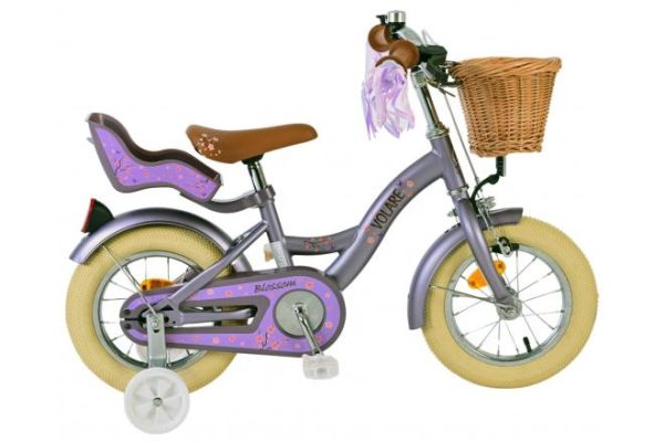 Volare Blossom Kinderfiets – Meisjes – 12 inch – Paars