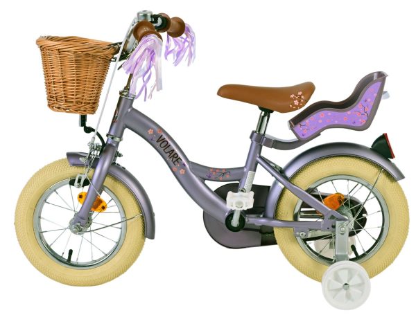 Volare Blossom Kinderfiets – Meisjes – 12 inch – Paars