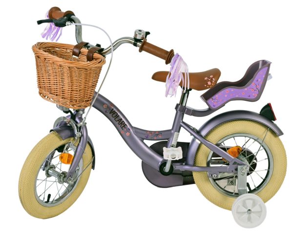 Volare Blossom Kinderfiets – Meisjes – 12 inch – Paars