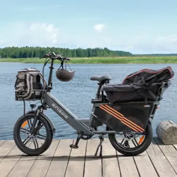 ENGWE LE20 Longtail Mid-Drive Cargo E-bike Grijs