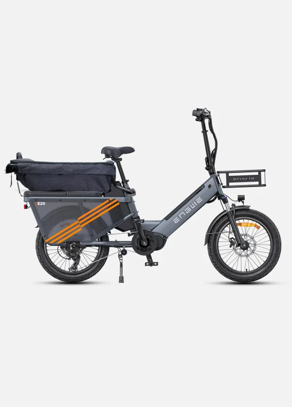 ENGWE LE20 Longtail Mid-Drive Cargo E-bike Grijs