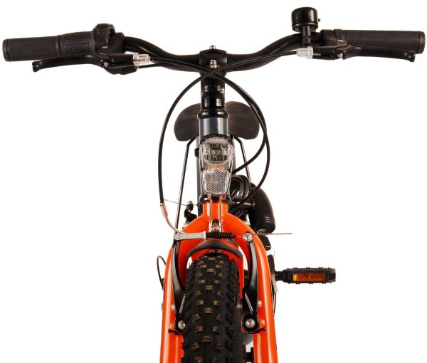 Volare Rocky Kinderfiets – 20 inch – Grijs Oranje – 6 speed – Prime Collection