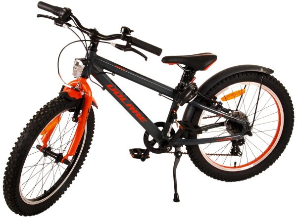 Volare Rocky Kinderfiets – 20 inch – Grijs Oranje – 6 speed – Prime Collection