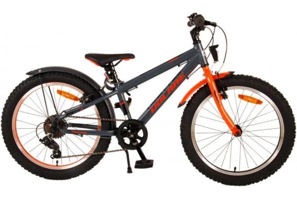 Volare Rocky Kinderfiets – 20 inch – Grijs Oranje – 6 speed – Prime Collection