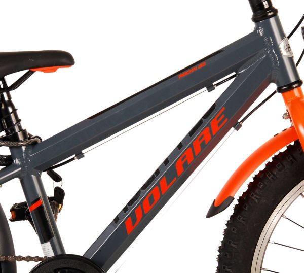 Volare Rocky Kinderfiets – 20 inch – Grijs Oranje – 6 speed – Prime Collection