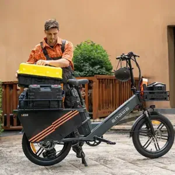 ENGWE LE20 Longtail Mid-Drive Cargo E-bike Grijs