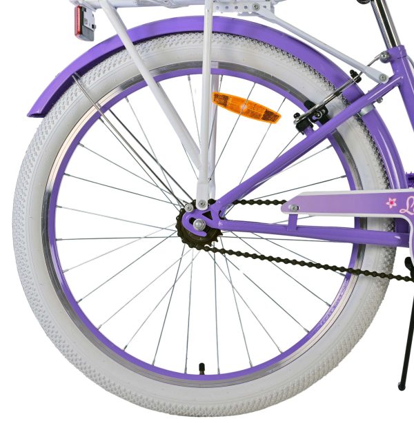 Volare Lovely Kinderfiets – Meisjes – 24 inch – Paars – Twee handremmen