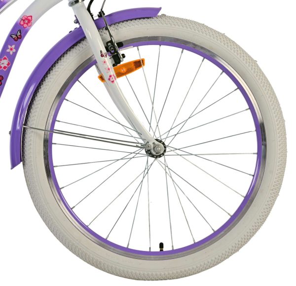 Volare Lovely Kinderfiets – Meisjes – 24 inch – Paars – Twee handremmen