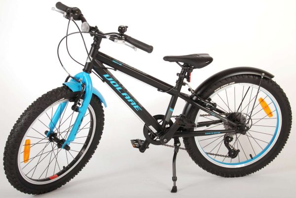 Volare Rocky Kinderfiets – 20 inch – Blauw Zwart – 85% afgemonteerd – 6 speed – Prime Collection
