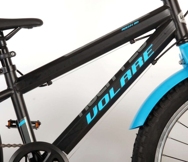 Volare Rocky Kinderfiets – 20 inch – Blauw Zwart – 85% afgemonteerd – 6 speed – Prime Collection