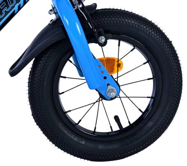 Volare Sportivo Kinderfiets – Jongens – 12 inch – Blauw Zwart – Twee Handremmen