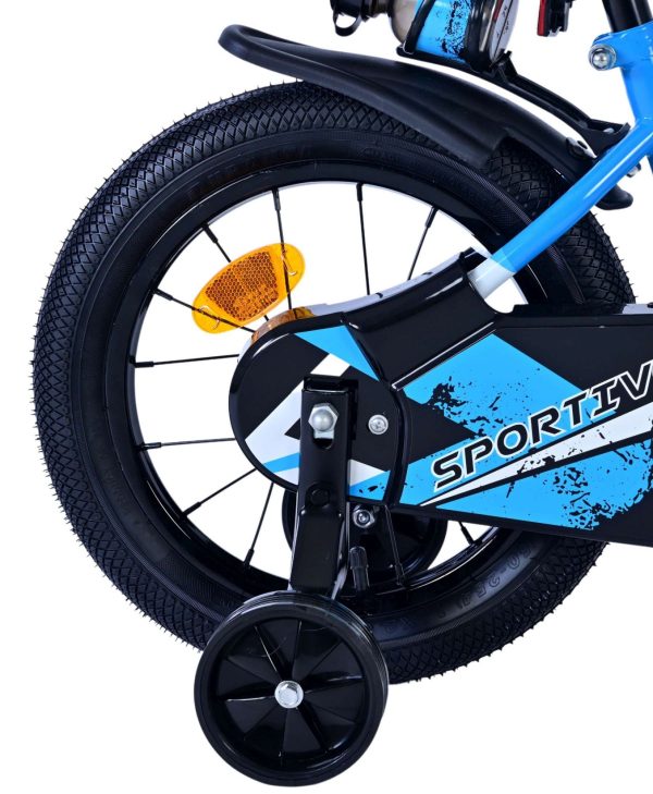 Volare Sportivo Kinderfiets – Jongens – 14 inch – Blauw Zwart