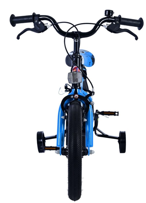 Volare Sportivo Kinderfiets – Jongens – 14 inch – Blauw Zwart – Twee Handremmen