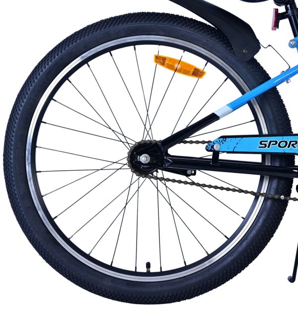 Volare Sportivo Kinderfiets – Jongens – 24 inch – Zwart Blauw