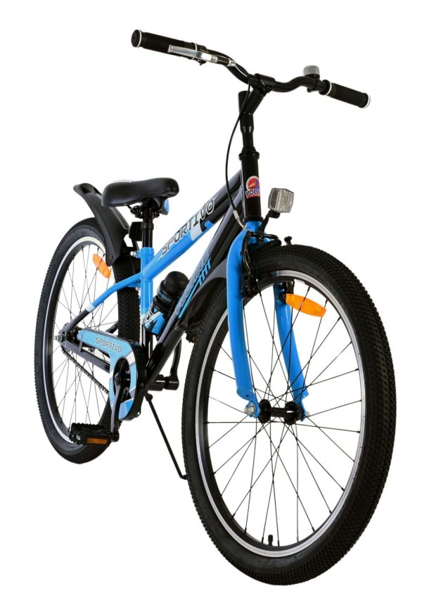 Volare Sportivo Kinderfiets – Jongens – 24 inch – Zwart Blauw