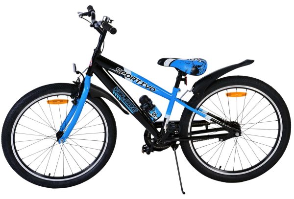Volare Sportivo Kinderfiets – Jongens – 24 inch – Zwart Blauw