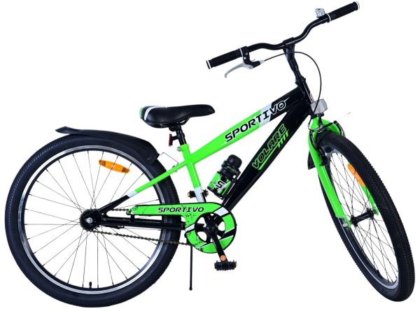 Volare Sportivo Kinderfiets – Jongens – 24 inch – Zwart Groen