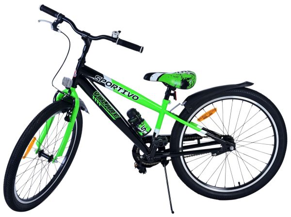 Volare Sportivo Kinderfiets – Jongens – 24 inch – Zwart Groen