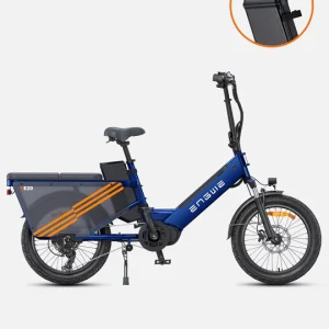 ENGWE LE20 Longtail Mid-Drive Cargo E-bike – Blauw ENGWE LE20 Longtail Mid-Drive Cargo E-bike – Blauw
