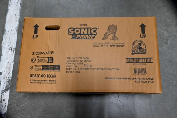 Sonic Prime Kinderfiets – Jongens – 12 inch – Blauw Rood – Twee handremmen