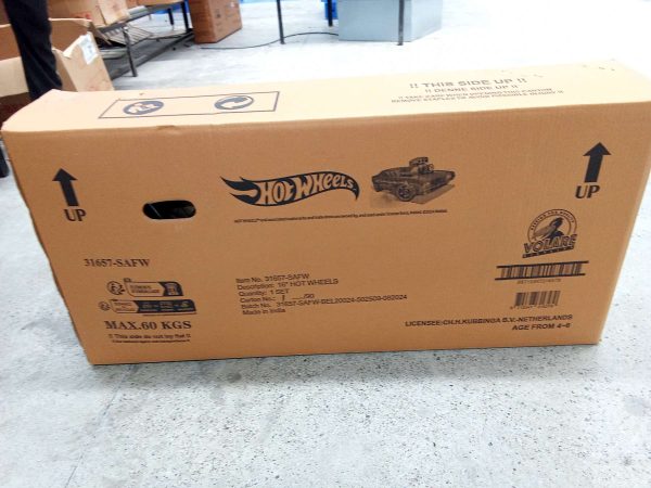 Hot Wheels Kinderfiets – Jongens – 16 inch – Zwart Oranje Blauw – Twee handremmen