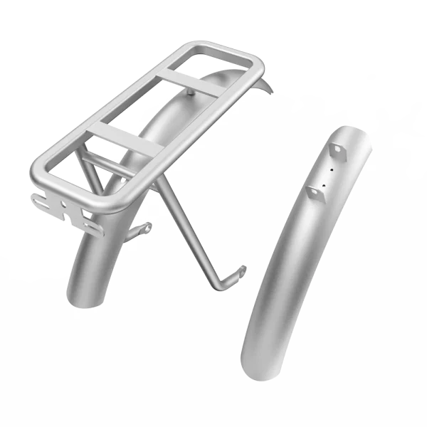 ADO Air Carbon aluminium spatborden en achterdrager – Zilver
