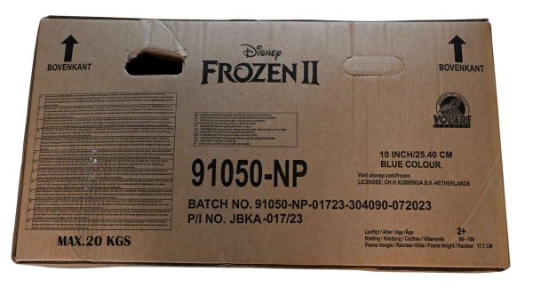 Disney Frozen 2 Kinderfiets – Meisjes – 10 inch – Blauw/Paars – Doortrapper