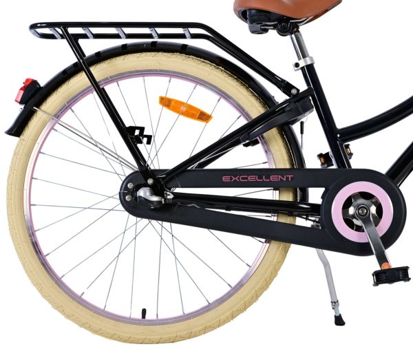 Volare Excellent Kinderfiets – Meisjes – 24 inch – Zwart – 3 Versnellingen