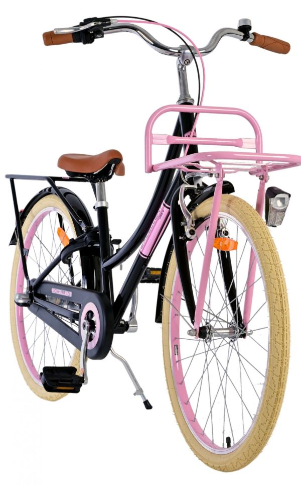 Volare Excellent Kinderfiets – Meisjes – 24 inch – Zwart – 3 Versnellingen