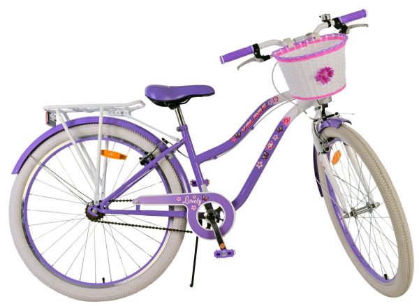 Volare Lovely Kinderfiets – Meisjes – 26 inch – Paars – Twee handremmen
