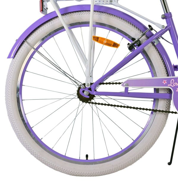 Volare Lovely Kinderfiets – Meisjes – 26 inch – Paars – Twee handremmen