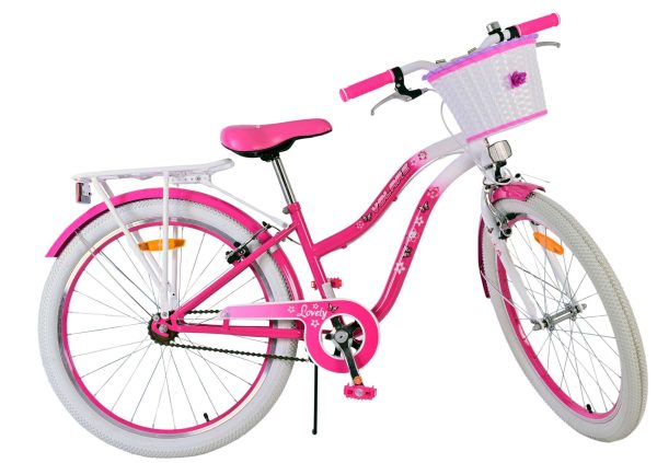 Volare Lovely Kinderfiets – Meisjes – 24 inch – Roze – Twee handremmen