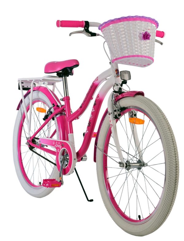 Volare Lovely Kinderfiets – Meisjes – 24 inch – Roze – Twee handremmen