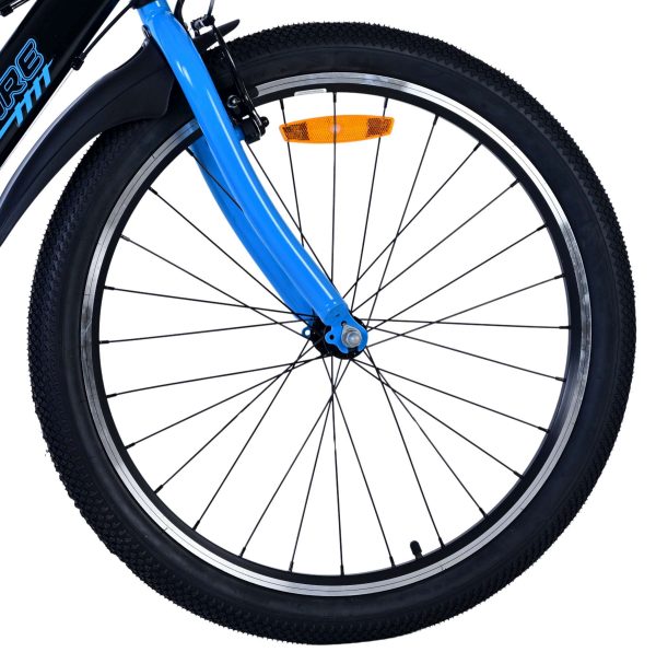 Volare Sportivo Kinderfiets – Jongens – 24 inch – 7 Speed – Zwart Blauw