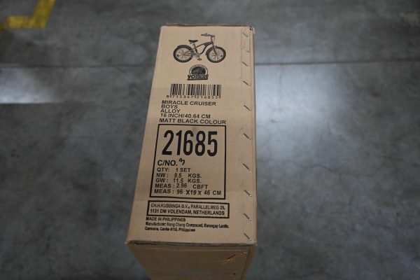 Volare Miracle Cruiser Kinderfiets – Jongens – 16 inch – Mat Zwart – Prime Collection