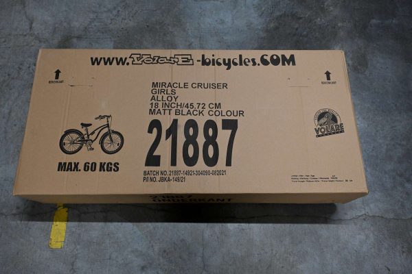 Volare Miracle Cruiser Kinderfiets – Meisjes – 18 inch – Mat Zwart – Prime Collection