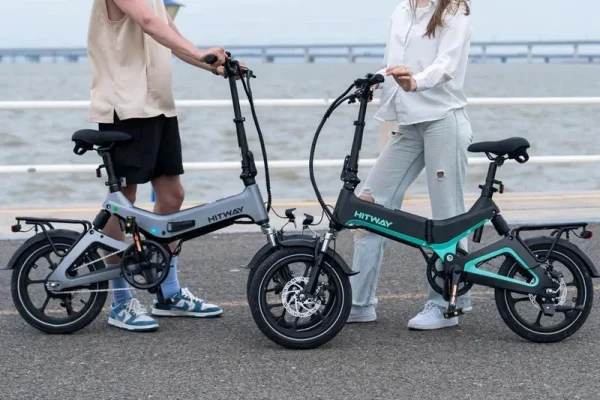 Hitway BK2 Elektrische Vouwfiets Grijs