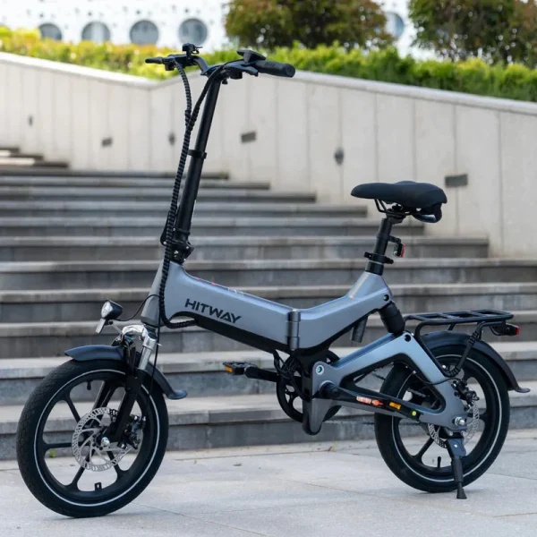 Hitway BK2 Elektrische Vouwfiets Grijs