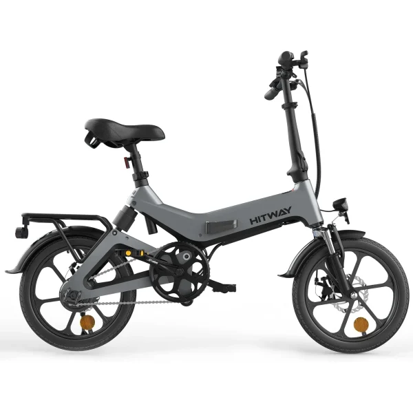 Hitway BK2 Elektrische Vouwfiets Grijs