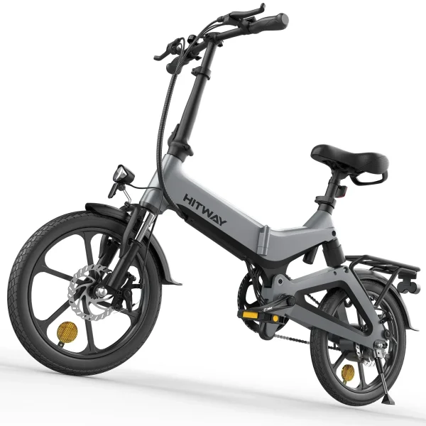 Hitway BK2 Elektrische Vouwfiets Grijs