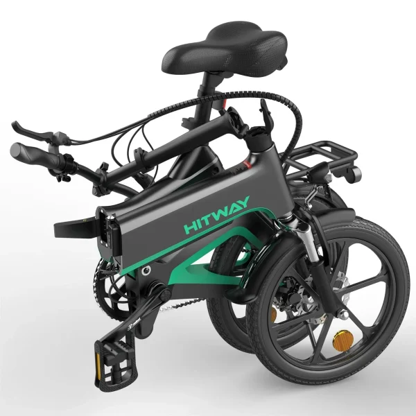 Hitway BK2 Elektrische Vouwfiets Zwaart Groen
