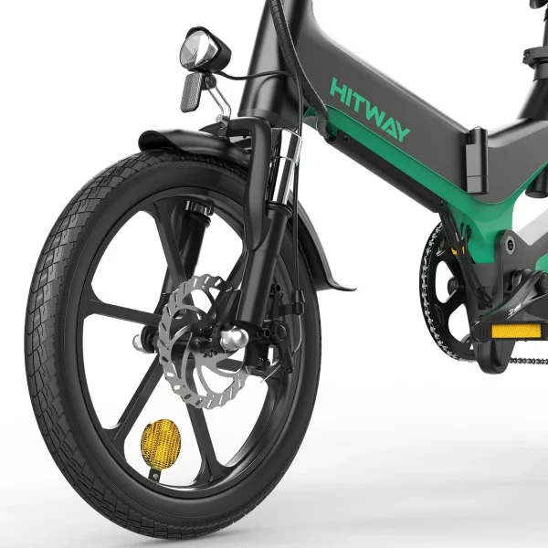 Hitway BK2 Elektrische Vouwfiets Zwaart Groen