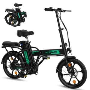 Hitway BK5S Elektrische Vouwfiets 16inch 250W – Zwart