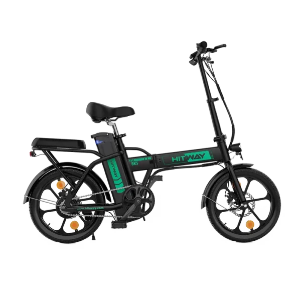 Hitway BK5S Elektrische Vouwfiets 16inch 250W – Zwart