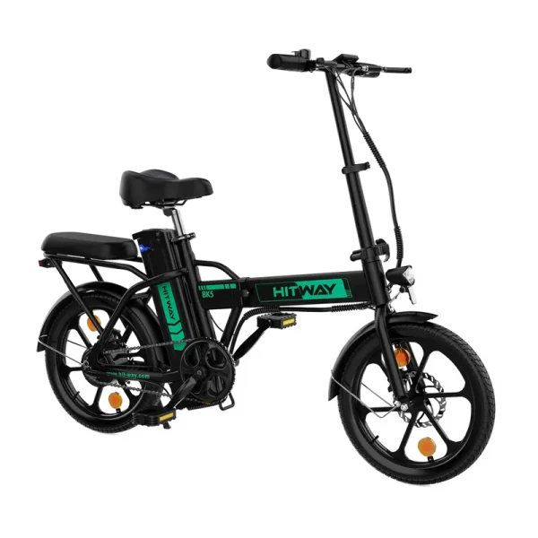 Hitway BK5S Elektrische Vouwfiets 16inch 250W – Zwart