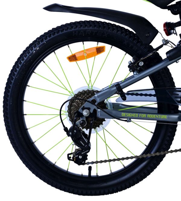 Volare Rocky Kinderfiets – 20 inch – 7 speed – Groen/Grijs