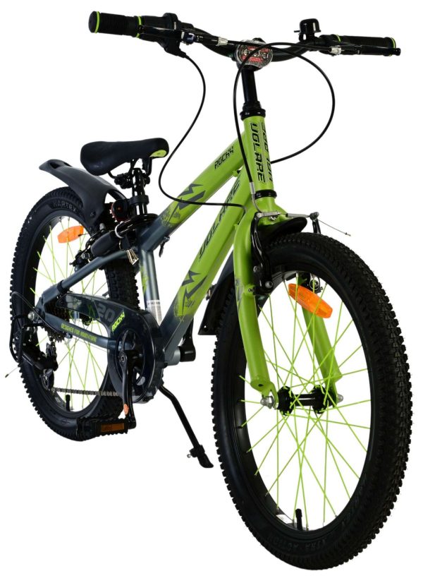 Volare Rocky Kinderfiets – 20 inch – 7 speed – Groen/Grijs